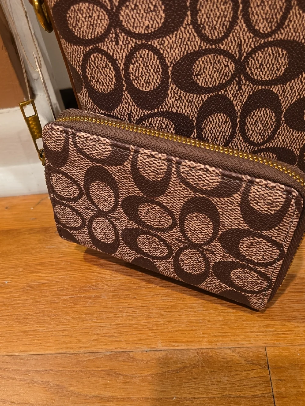 FASHION Signature Pattern Two-Piece Bag Set - Picture 3 of 9